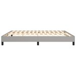 vidaXL Cadre de lit Gris clair 180x200 cm Tissu