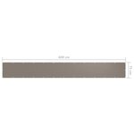 vidaXL Écran de balcon Taupe 75x600 cm Tissu Oxford