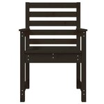 vidaXL Chaises de jardin lot de 2 noir 60x48x91 cm bois massif de pin