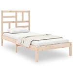 vidaXL Cadre de lit Bois massif 100x200 cm