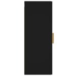 vidaXL Armoire murale Noir 34 5x34x90 cm Bois d'ingénierie
