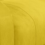 vidaXL Fauteuil de massage Jaune Velours