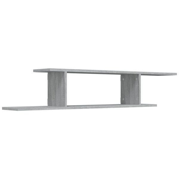 vidaXL Étagère TV murale Sonoma gris 125x18x23 cm Bois d'ingénierie