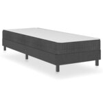 vidaXL Sommier à lattes de lit Gris foncé Tissu 80x200 cm