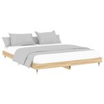 vidaXL Cadre de lit sans matelas chêne sonoma 140x200 cm
