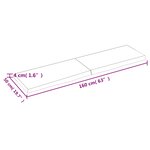 vidaXL Étagère murale 160x50x(2-4) cm bois de chêne massif non traité