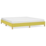 vidaXL Cadre de lit Vert 180 x 200 cm Tissu