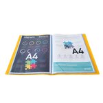 Protège-documents En Polypropylène Souple Opak 100 Vues - A4 - Jaune - X 12 - Exacompta