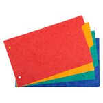 Intercalaires Pour Fiches Bristol En Carte Lustrée 225g/m2 4 Positions - 125x200mm - Couleurs Assorties - X 10 - Exacompta