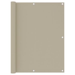 vidaXL Écran de balcon Beige 120x400 cm Tissu Oxford