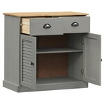 vidaXL Buffet avec tiroirs VIGO 78x40x75 cm gris bois massif de pin