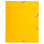 Chemise À Élastique 3 Rabats Carte Lustrée 400gm2 - Format Scolaire 17x22cm - Couleurs Assorties - X 25 - Exacompta