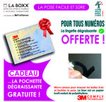 Numéro 8-Numéro adhésif pour boîtes aux lettres - Vinyle épais texturé, hauteur 50 mm - Or Vieilli