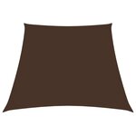 vidaXL Voile de parasol Tissu Oxford trapèze 4/5x4 m Marron