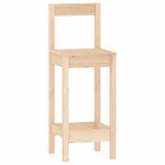 vidaXL Ensemble de bar 3 Pièces Bois de pin massif