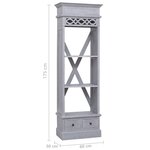 vidaXL Buffet 60x30x175 cm Bois d'acajou massif