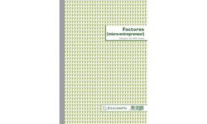 Manifold Factures micro-entrepreneur 29,7x21cm 50 feuillets dupli autocopiants EXACOMPTA