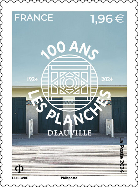 Timbre - Deauville - 100 ans des Planches (1924 - 2024) - Lettre Internationale