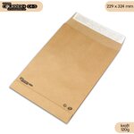 Lot de 250 enveloppes kraft 120g à soufflets c4 - gamme courrier+