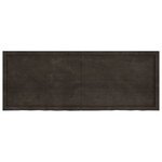 vidaXL Dessus de table marron foncé bois chêne massif traité
