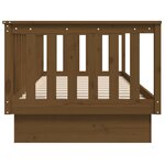 vidaXL Lit de jour Marron miel 100x200 cm Bois de pin massif