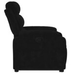 vidaXL Fauteuil inclinable Noir Velours