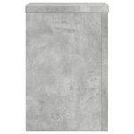 vidaXL Supports pour plantes 2 Pièces gris béton bois d'ingénierie