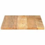 vidaXL Dessus de table 80x70x3 8 cm rectangulaire bois massif manguier