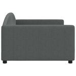 vidaXL Lit de repos gris foncé 100x200 cm tissu