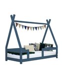 Lit cabane enfant NAKANA 90 x 160 bleu marine