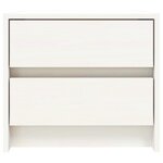 vidaXL Table de chevet blanc 40x31x35 5 cm bois de pin massif