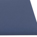vidaXL Panneaux muraux 12 Pièces Bleu 60x15 cm Tissu 1 08 m²
