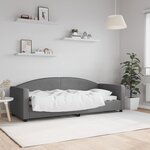 vidaXL Lit de repos gris foncé 80x200 cm tissu