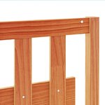 vidaXL Tête de lit cire marron 135 cm bois massif de pin