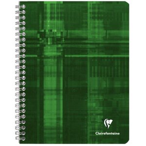 Cahier spiralé 17x22cm 100 pages séyès (grands carreaux) papier 90g Clairefontaine