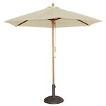 Parasol de terrasse professionnel écru à poulie diamètre 2 5 m - bolero -  - polyester x2370mm