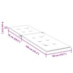 vidaXL Coussin de chaise de terrasse anthracite (75+105)x50x4 cm