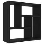 vidaXL Étagère murale Noir 45 1x16x45 1 cm Bois d’ingénierie
