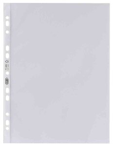Paquet de 100 Pochettes perforées Premium A4 PP 0 12 mm transparentes ELBA