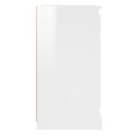 vidaXL Buffets 2 Pièces blanc brillant bois d'ingénierie