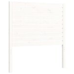 vidaXL Cadre de lit avec tête de lit blanc petit simple bois massif