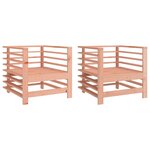 vidaXL Chaises de jardin lot de 2 cm bois massif douglas