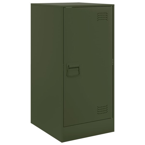 vidaXL Buffet vert olive 34 5x39x73 cm acier