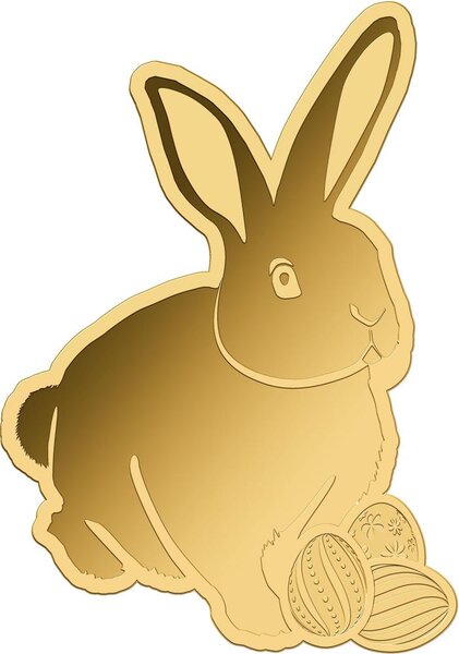 Pièce de monnaie en Or 3000 Francs g 0.031 (1/1000 oz) Millésime 2025 Gold Gift EASTER BUNNY 1/1000