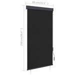 vidaXL Store roulant d'extérieur 80 x 250 cm Anthracite