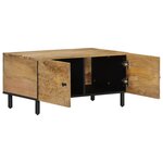vidaXL Table basse 80x50x40 cm bois de manguier massif