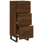 vidaXL Buffet Chêne marron 34 5x34x90 cm Bois d'ingénierie