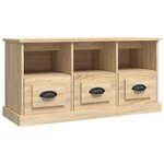 vidaXL Meuble TV chêne sonoma 100x35x50 cm bois d'ingénierie
