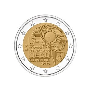 Pièce de monnaie 2 euro commémorative Slovaquie 2020 – OCDE