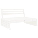 vidaXL Canapé central 120x80 cm blanc bois de pin massif